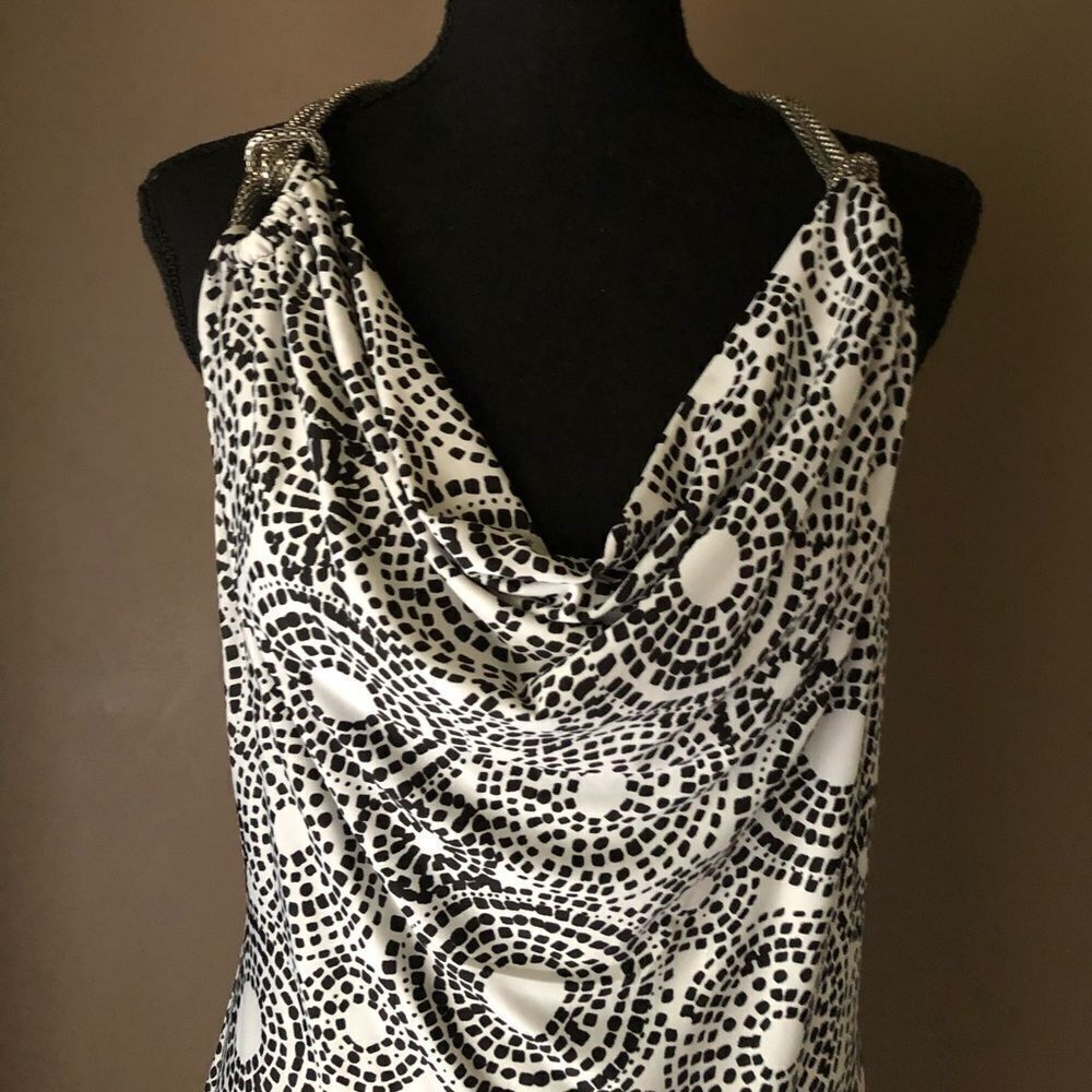 Essentials by Milano Halter Dress w/ Silver strap - Picture 2 of 4